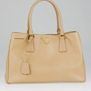 Prada Sabbia Saffiano Lux Leather Small Tote Bag BN1874
